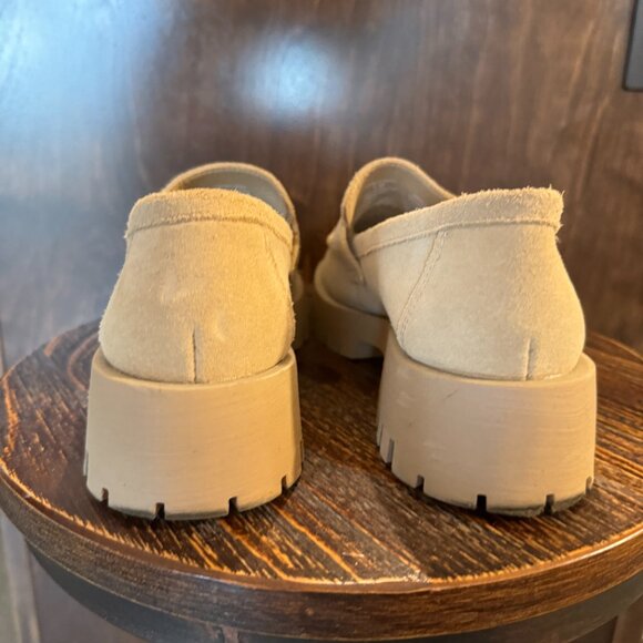 STEVE MADDEN Tan Suede Chunky Lug Sole Loafer - Picture 5 of 6